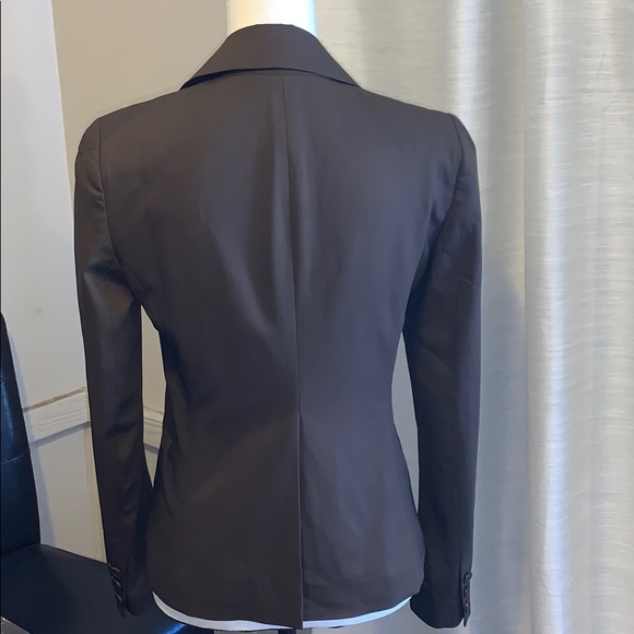 Theory 2 button Blazer Brown size 4 B2 - Picture 4 of 6